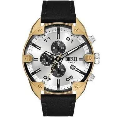 Imagem de Relógio Dz4671 Masculino Pulseira Couro Caixa 48mm - CliqueCompre
