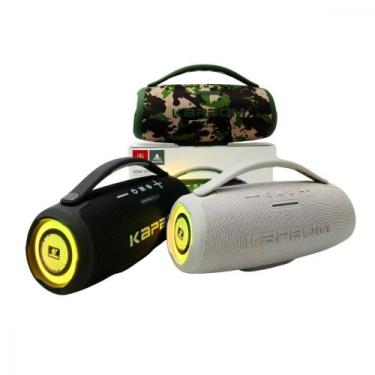 Imagem de Caixa de Som Bluetooth Portátil À Prova D'agua 15W BASS LED TWS Kapbom