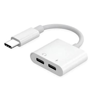 Imagem de Adaptador OTG TIPO- C Áudio e Carregador 2.1A INOVA