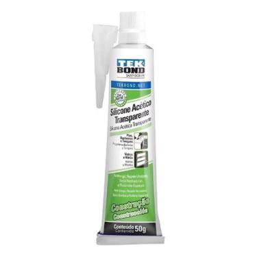 Imagem de Silicone Acético Transparente 50g Tekbond Vedação Selagem