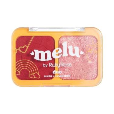 Imagem de Duo Blush + Iluminador Cremoso RR1002 Melu by Ruby Rose Cor:1 - Garden