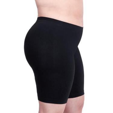 Imagem de Short Loba Plus Size Clássico Sem Costura 41806-001, Preto, XG