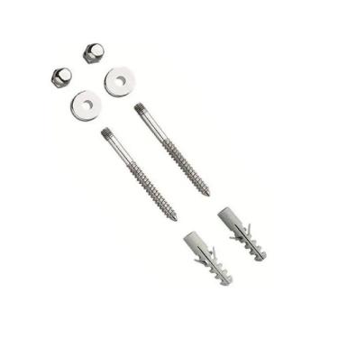 Imagem de Kit Parafuso Inox Cromado 10Mm Fixação Vaso Sanitário E Bidê