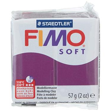 Imagem de STAEDTLER Massa de Modelar Profissional FIMO Soft 57g (1 Unidade) Violeta - 8020-66 - Argila Polímera Para Biscuit que Endurece no Forno – Ideal para Artesanato, Miniaturas e Bijuterias