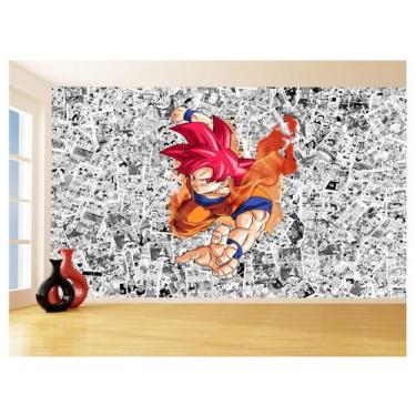 Imagem de Papel De Parede Dragon Ball Goku Página Manga 3,5M Dbz555 - Você Decor
