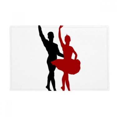 Imagem de DIYthinker Social Dancing Duet Dance Performance Tapete antiderrapante para porta de banheiro
