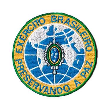 Imagem de Patch Bordado Exército Brasileiro Preservando a Paz EX10032-155 Fecho de Contato