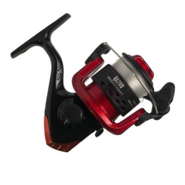 Imagem de Molinete Com Linha Qa 200 Deyu Para Pesca, Vermelho, QA-200