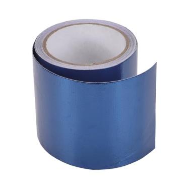 Imagem de TUCKBOLD Fita autoadesiva para caminhão RV carro 10 x 24 m | Fita de reparo de lona de tenda à prova de vazamento de fibra de vidro azul 1 peça