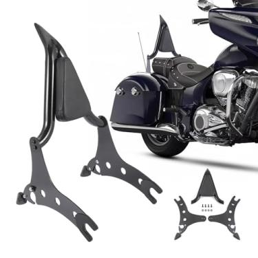 Imagem de Motocicleta Sissy Bar para Indiano, Encosto de Passageiro Destacável para 2014-2023 Indian Chieftain Roadmaster Springfield Challenger Dark Horse, para Acessórios de Motocicleta Indiana