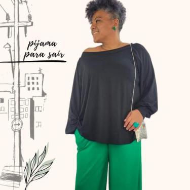 Imagem de Pijama Feminino Homewear Preguistê Multifuncional Ocasional Inspiracao
