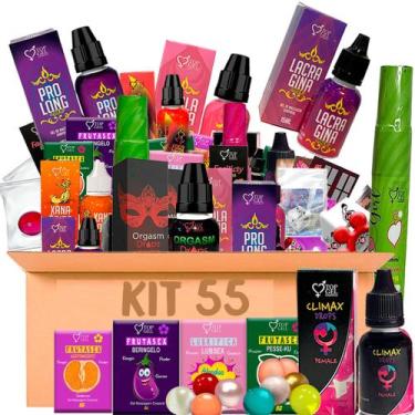 Imagem de Kit 55 Produtos Funcional Uso Pessoal Ou Revenda Sex Shop - Top Gel 