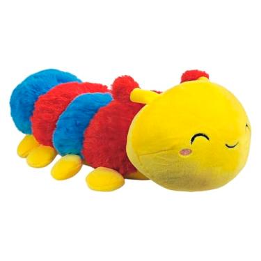 Imagem de Centopeia De Pelúcia Inseto Lagarta Feliz 35Cms (Amarelo)