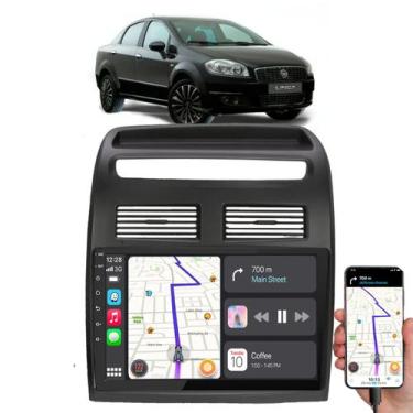 Imagem de Kit Central Multimídia Android Auto CarPlay MP5 Fiat Linea 2009 a 2014