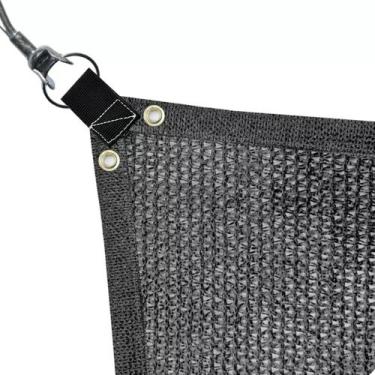 Imagem de Tela Sombrite Tenda Preta 80 3x1 Bainha E Ilhós - SOLPACK