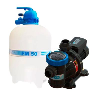 Imagem de Motor 3/4cv Sodramar Piscina Kit Bomba Filtro 78.000 Litros