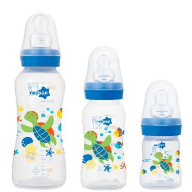 Imagem de Kit Mamadeira Neopan C/3 Ortodontico Azul/Tartaruga 3351