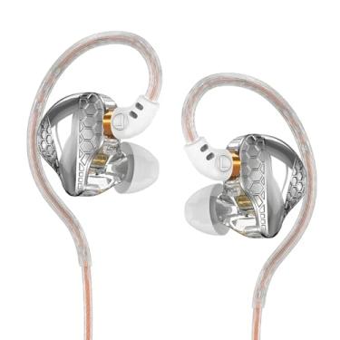 Imagem de Fones de ouvido com fio H89 com microfone, fones de ouvido intra-auriculares, fones de ouvido IEM, fones de ouvido com fio, potentes fones de ouvido de som cristalino de graves potentes, fones de
