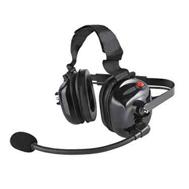 Imagem de BANDARICOMM Two Way Radio Headset with Noise Cancelling Microphone, Volume Control Knob, Push to Talk, 3.5mm Input Jack Behind The Head Style Racing Headset