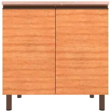 Imagem de Balcão Bartira Cristal Mdp 15mm Com 2 Portas E 1 Prateleira Lâmina Mel