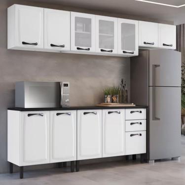 Imagem de Cozinha Compacta New Premium Com 12 Portas 280 Cm Itatiaia Branco