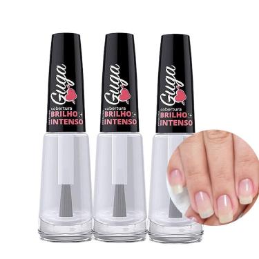 Imagem de Kit 3 Base De Esmalte De Unha Brilho Intenso 110 Guga 8ml