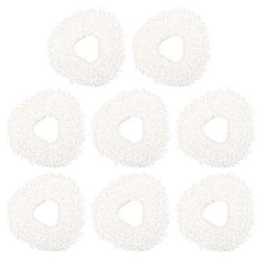 Imagem de BOXOB 8 Peças Panos de Esfregona Substituição para Narwal Freo Pro X Ultra/Freo Z Ultra / T10 / J3 / J4, Almofadas Esfregona Microfibra Lavável e Reutilizável Acessórios Aspirador Robot (Branco)