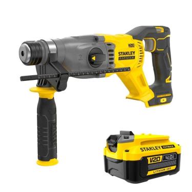 Imagem de Martelete Perfurador Rompedor 20V Sds Plus 22mm SBH900B-B3 + Bateria 4Ah Stanley