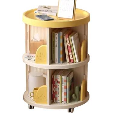 Imagem de Estante De Canto De Leitura Mesa De Cabeceira Sofá Rack De Armazenamento Lateral Estante De Decoração Para Casa Armazenamento De Classificação De Presentes Com Rodízios, Green, 2 layers