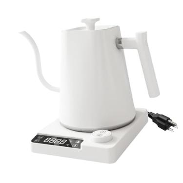 Imagem de Baoblaze Chaleira elétrica tipo pescoço de ganso, caldeira de água quente, bule elétrico multifuncional de 0,9 L para servir café em camping, café e bar