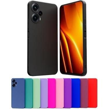Imagem de Capa Case Celular Compatível Xiaomi Redmi Note 14 5G Silicone Macio Interior Veludo Proteção De Câmera (LARANJA)