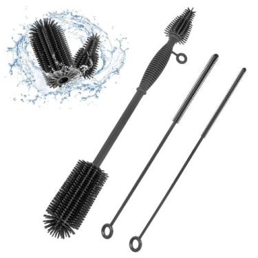 Imagem de Conjunto de pincéis Leucite, escova para mamadeiras e limpador de palh