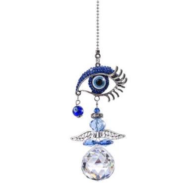 Imagem de Proteção ocular Suncatcher Hanging Crystal Angel Evil azul - YU FENG
