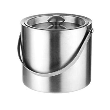 Imagem de AKALNNB Balde de gelo Balde de gelo, balde de gelo isolado, barra de aço inoxidável de alta capacidade barril de cerveja banheira de bebida champanhe balde de gelo balde de gelo balde de gelo balde de