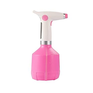 Imagem de Regador com spray, regador para plantas de interior, elétrico, para plantas de interior, jardim, para flores, ferramentas internas e externas, bonsai, regador, regador (rosa 10,5 x 13,5 x 26,5 cm)