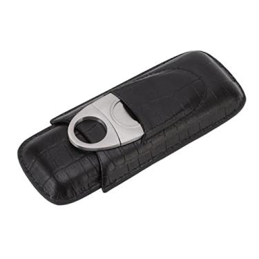 Imagem de Generic Suporte para Charuto, Caixa de Charuto Brilhante de 2 Dedos Com Cortador de para Viagens