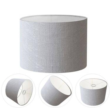 Imagem de Cúpula Abajur Cilíndrica Cp-7019 Ø40x30cm Rustico Cinza