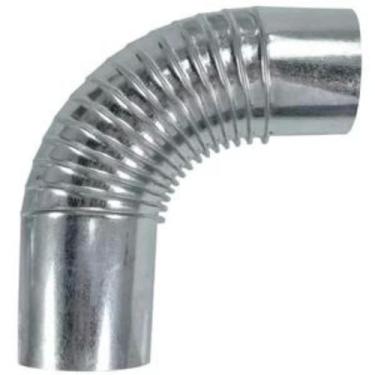 Imagem de Curva Para Chaminé Fogão A Lenha 115mm Galvanizado - Zatti/Adans