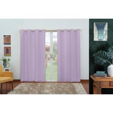 Imagem de Cortina para Sala Quarto Roma 3,00L X 2,20A Janela, Decoração, Aconche