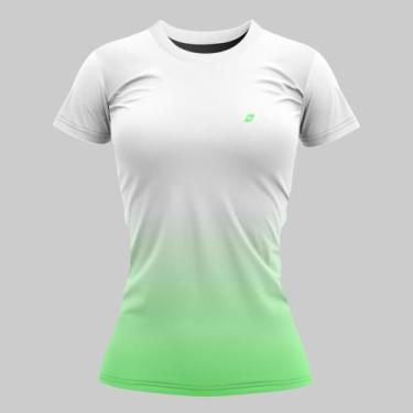 Imagem de Camiseta Feminina Dry Fit Baby Look Corrida Caminhada Academia Estampa