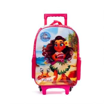 Imagem de Mochila Infantil de Rodinhas Princesa do Mar Sortida, 17L, 40cm, Alças Reforçadas, Ideal para Escola, Passeios e Organização Diária