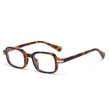 Imagem de Óculos de Sol Femininos com Lentes Transparentes Degradê Oceano, Proteção UV400, Rebites e Design Masculino para Esportes ao Ar Livre, Corrida e Ciclismo, Estampa de Leopardo.