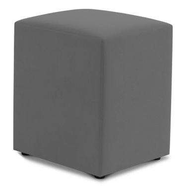 Imagem de Puff Decorativo Sala De Estar Quadrado 36x47cm Suede Cinza - Abmaza
