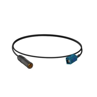 Imagem de SZSAUTO Fakra Z fêmea para soquete DIN cabo adaptador de antena de rádio de carro 1 m 3 pés veículo estéreo FM AM cabo de extensão para carro áudio estéreo HD unidade de cabeça de rádio receptor de CD