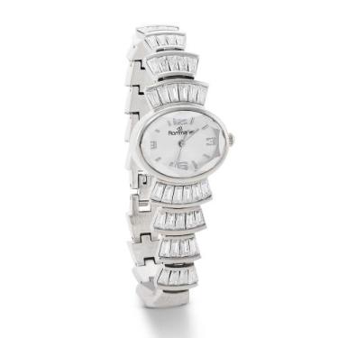 Imagem de Relógio Rommanel Analógico Social Prata com Cristais 650118, Única