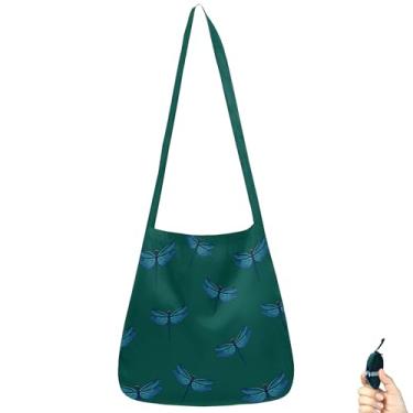 Imagem de BeeGreen Bolsa tiracolo Dragonfly Ultimate – Bolsa reutilizável para compras de supermercado – Dobrável, compacta, portátil, lavável na máquina