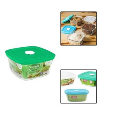 Imagem de Pote Marinex Facilita Vap Quadrada 2 Litros C/ Tampa Cor Sortida - Nad