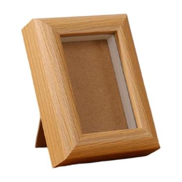 Imagem de Baoblaze Porta-retratos multifuncional com caligrafia, suporte para cartões e moldura, e, ideal para estantes armários, Segure 1 Carta