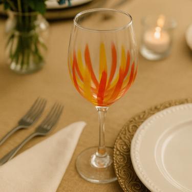 Imagem de Kit 2 Taças de Vidro Grande 490ml Vinho Água Azul