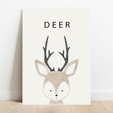 Imagem de Placa Decorativa Escandinavo Deer - TaColado., 20x30cm